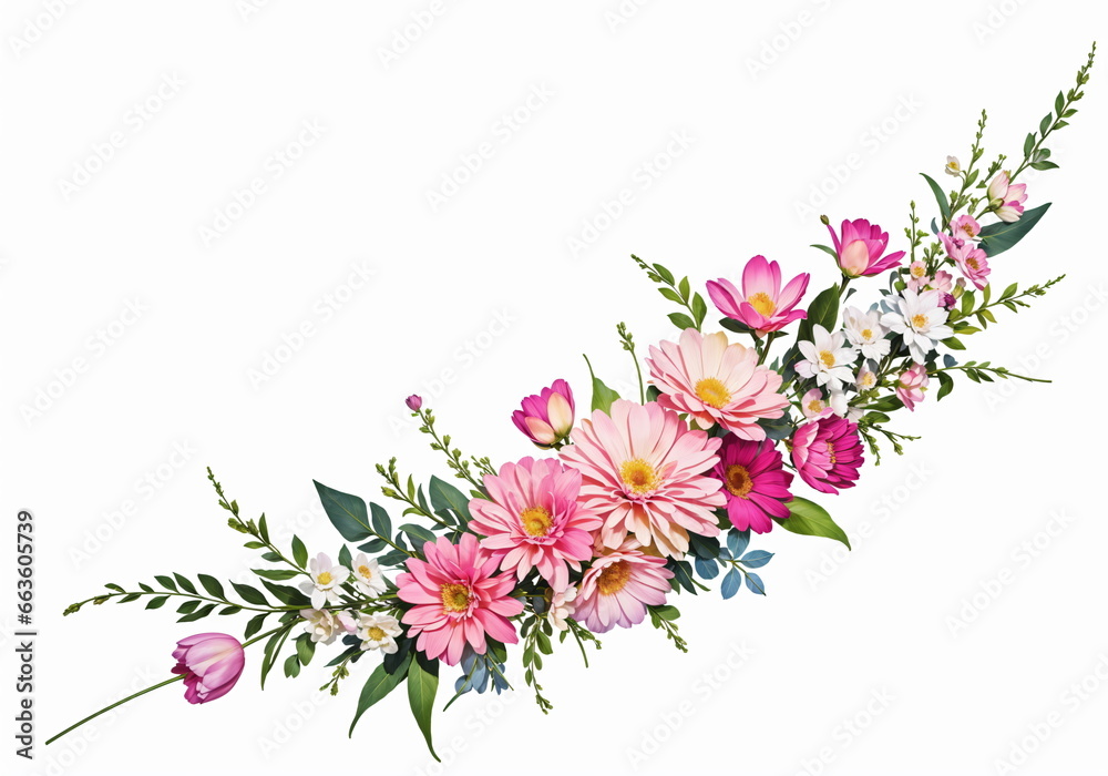 Naklejka premium background with flowers