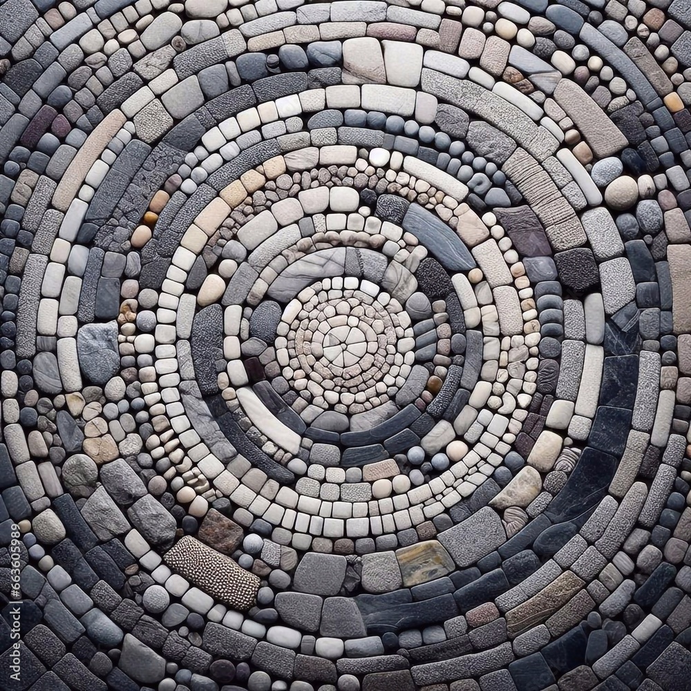 Fototapeta premium Background of cobblestones 