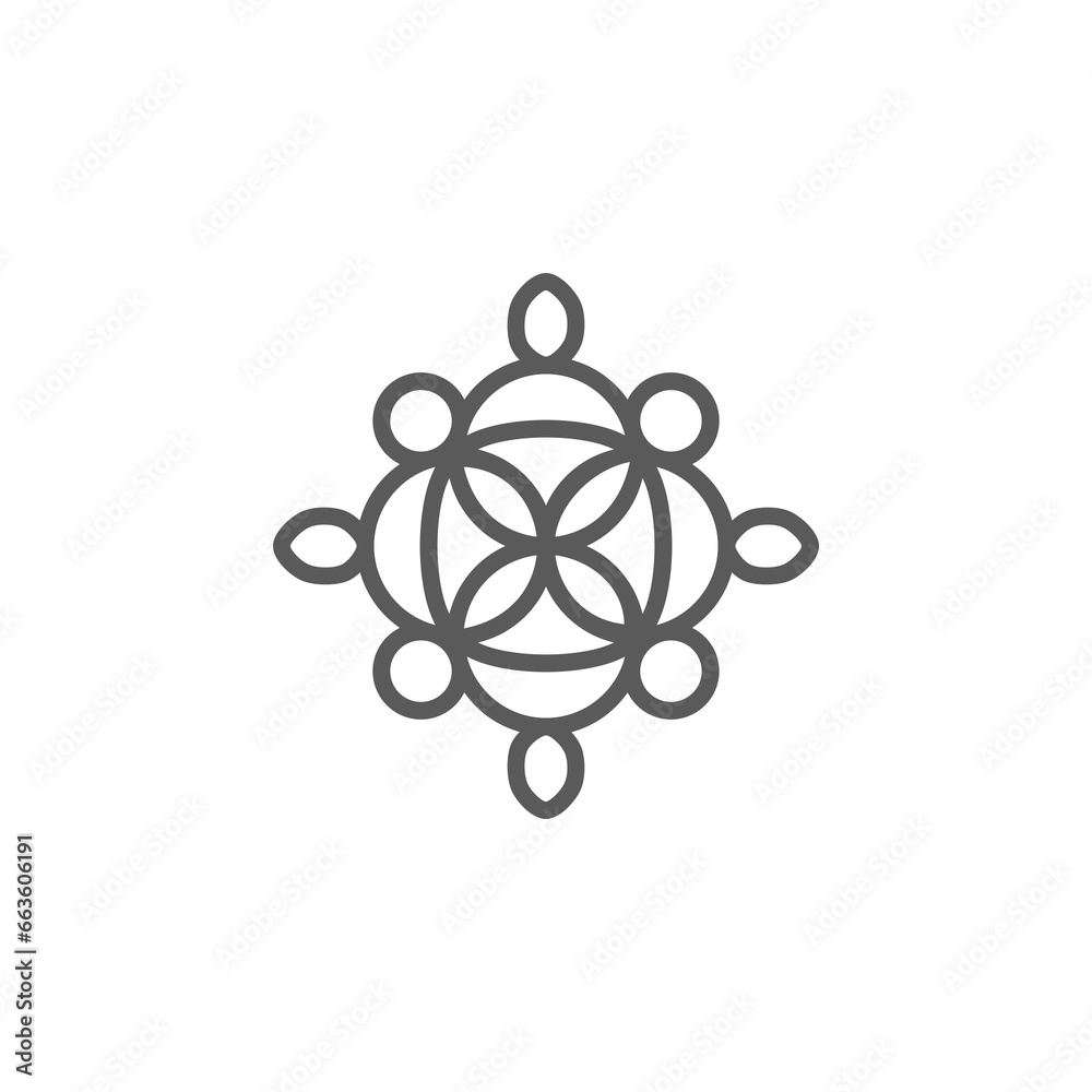 The monogram is the batik or ornament. Elegant and outline. The monogram is the batik or ornament. Elegant and outline.