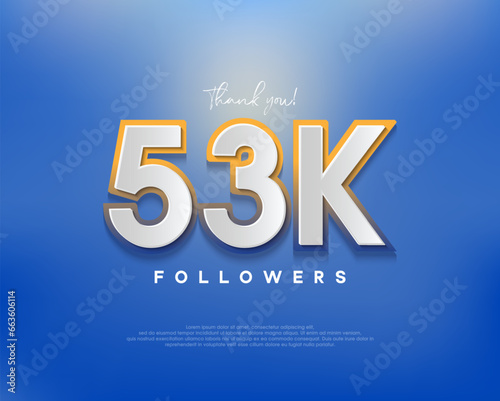 Colorful designs for 53k followers greetings, banners, posters, social media posts.