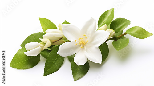 Photo of Jasmine flower isolated on white background