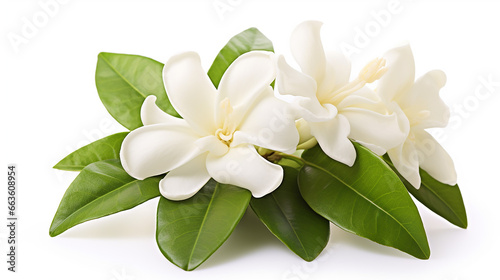 Photo of Jasmine flower isolated on white background © moufau