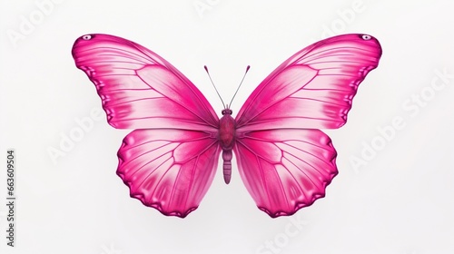 butterfly on pink background  generated by AI © Zafar