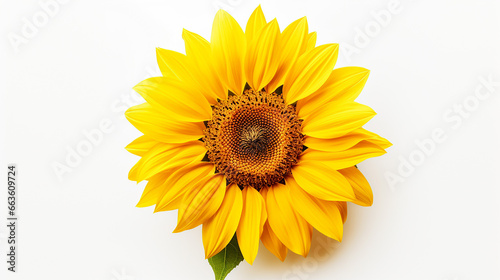 Photo of Sunflower isolated on white background