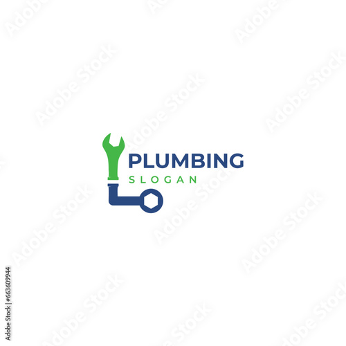 Initial L plumbing logo design icon template