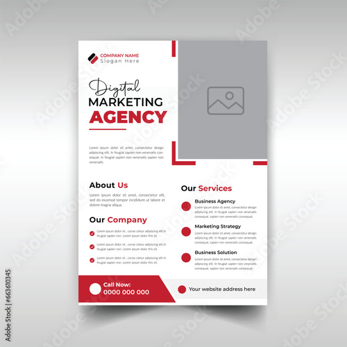 Business marketing flyer design for creative agency