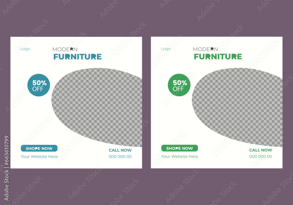 Business social media post design vector.