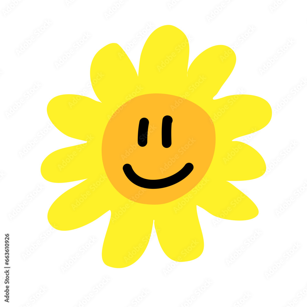 Summer yellow sun