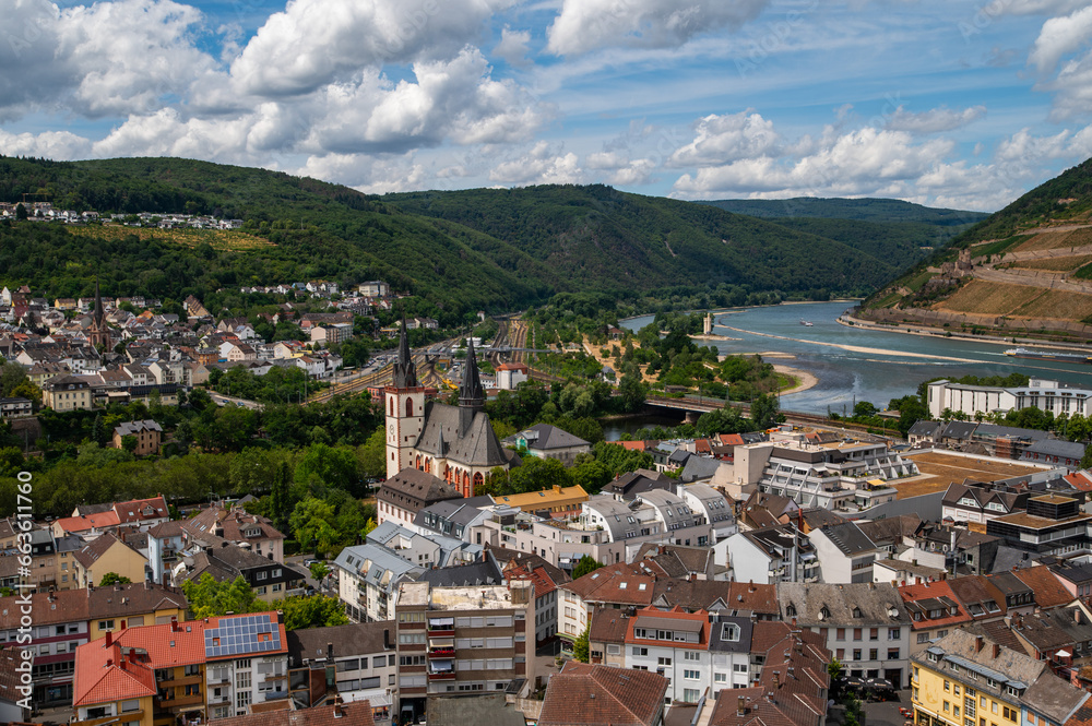 Views of Bingen Germany from the Castle Tower