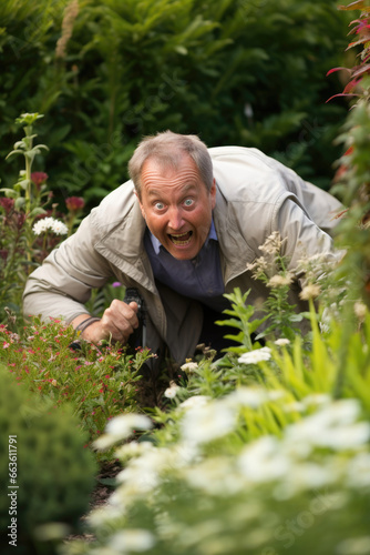 Gardener in a panic attack © piai