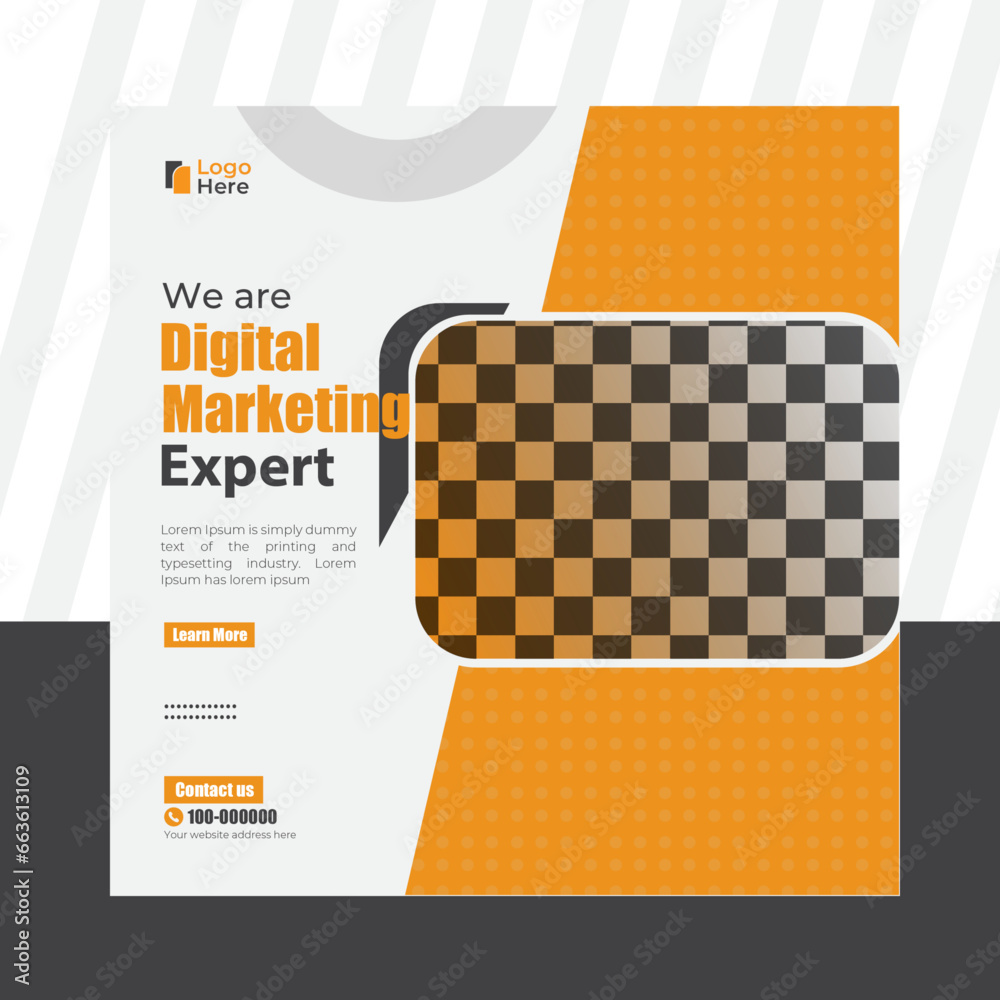 Minimal square social media post banner Minimal square social media post banner