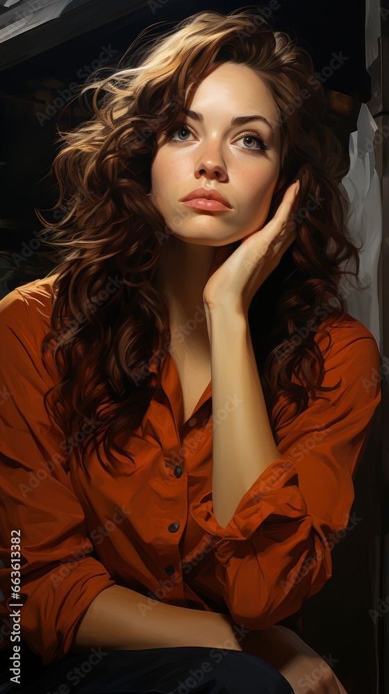 Portrait Brunette Woman Standing Holding Her , Background Image,Desktop Wallpaper Backgrounds, Hd Portrait Brunette Woman Standing Holding Her , Background Image,Desktop Wallpaper Backgrounds, Hd