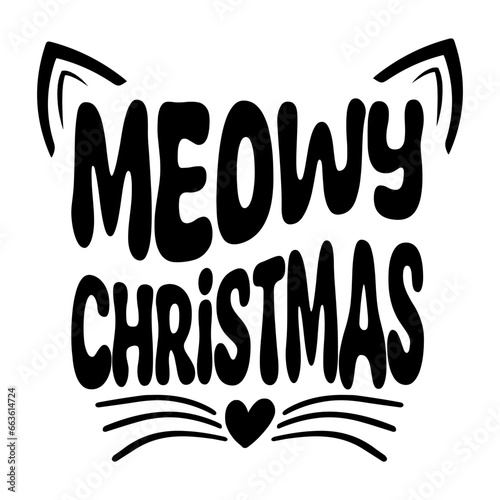 Meowy Christmas Svg