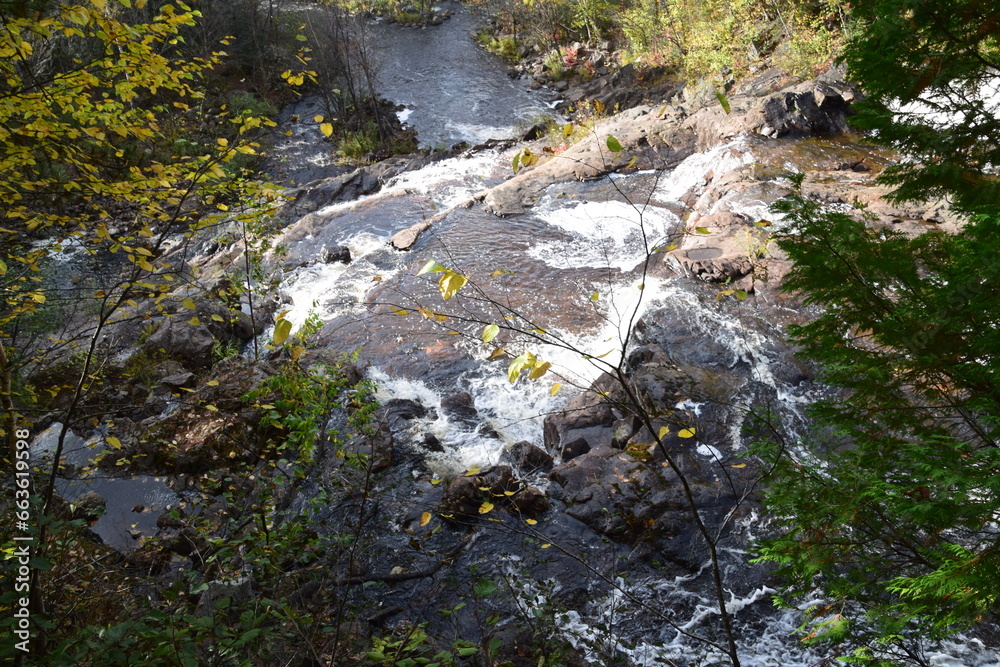 Waterfall of petite rivière Bostonnais