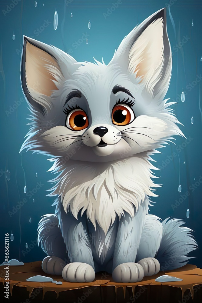 fox, cartoon, bright colors, 32k fox, cartoon, bright colors, 32k