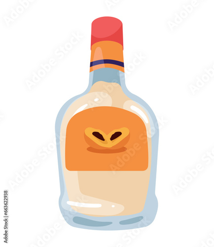 colombia drink bottle isolated