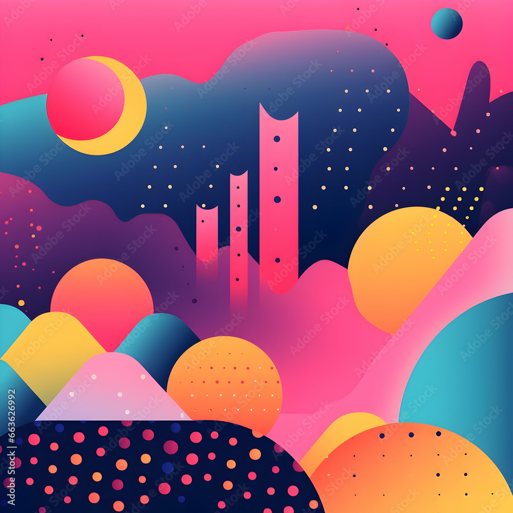 Pattern with clouds, abstract background with circles, Abstract colorful gradient banner vector template. Pattern with clouds, abstract background with circles, Abstract colorful gradient banner vector template.