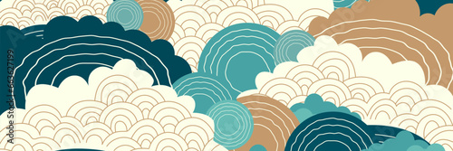 Japanese cloud background