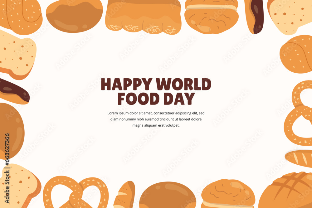 Bakery Sweet Food Frame Background