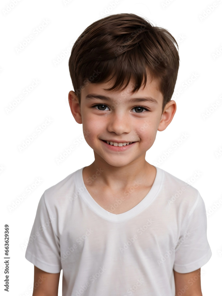 A boy wearing a white shirt smiling and looking at the camera, Happiness concept, isolated, transparent background, no background. PNG. A boy wearing a white shirt smiling and looking at the camera, Happiness concept, isolated, transparent background, no background. PNG.