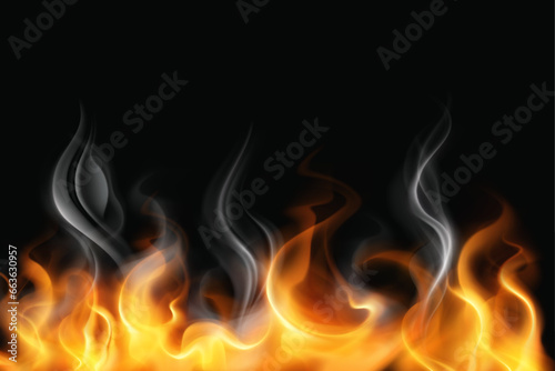 realistic Fire flame background