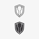 shield logo design vector,shield emblem logo template,logosymbol icon-vector