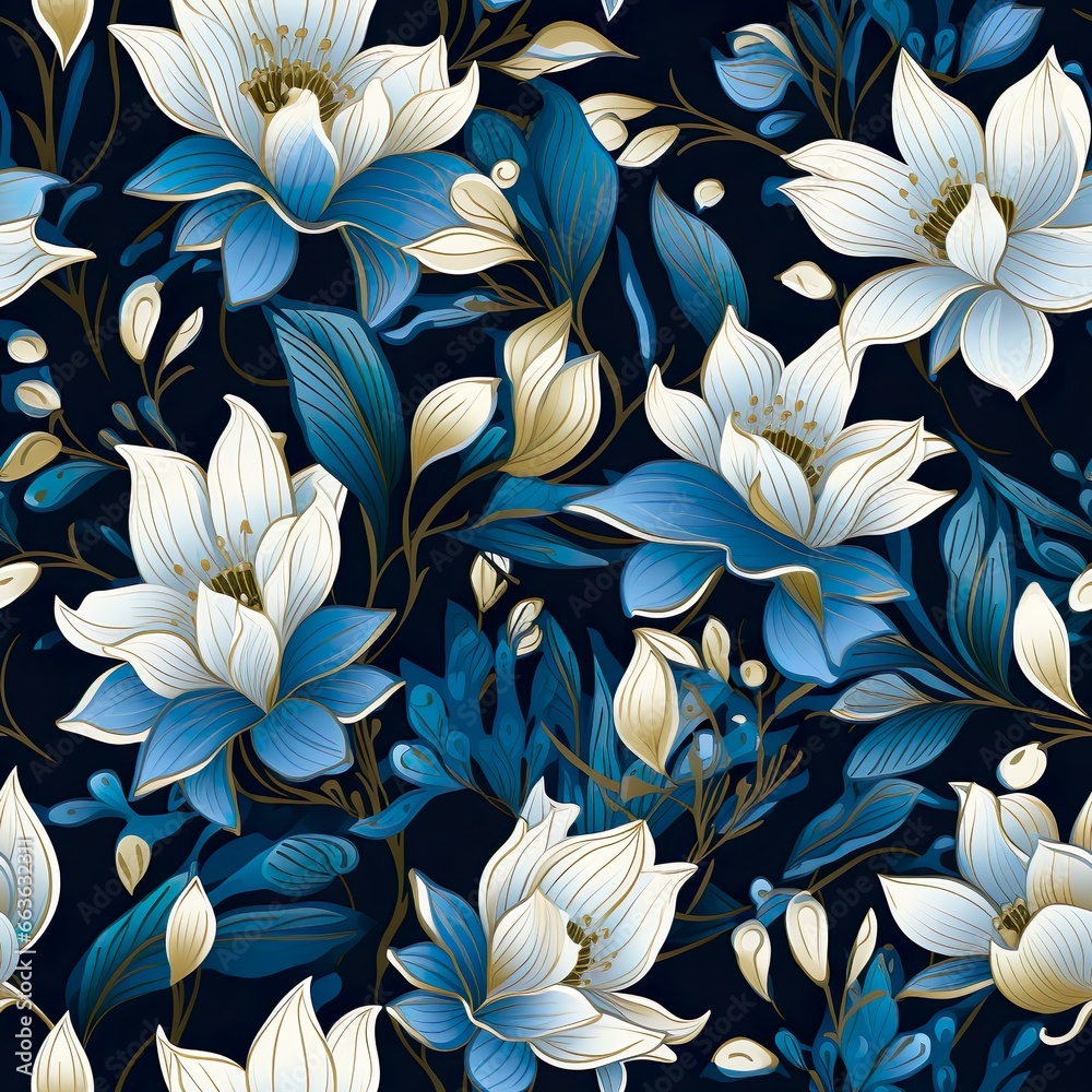 Repeating floral pattern Repeating floral pattern