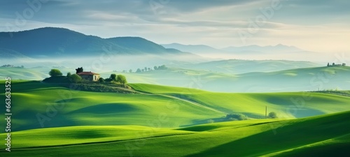 Green hills .