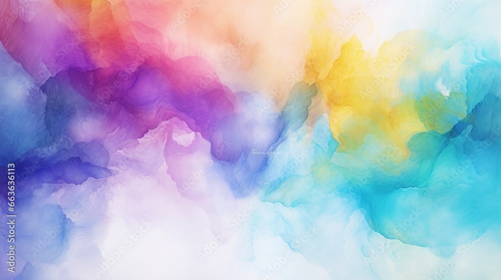 Colorful Watercolor abstract background. AI generated image