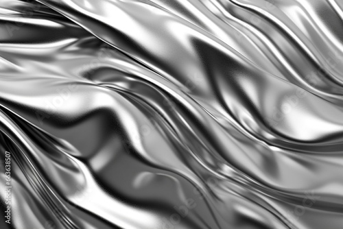 A luxurious chrome metal texture with a glamorous lustrous appearance. Generative AI