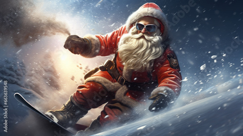 Santa Claus adventure in Christmas day