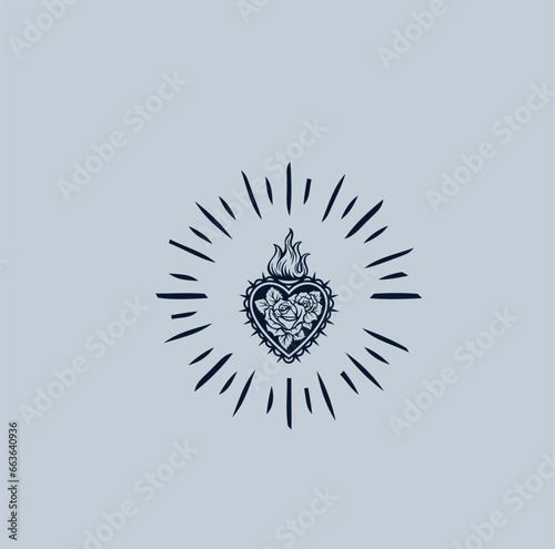 THESE HIGH QUALITY SACRED HEART JESUS VECTOR FOR USING VARIOUS TYPES OF DESIGN WORKS LIKE T-SHIRT, LOGO, TATTOO AND HOME WALL DESIGN