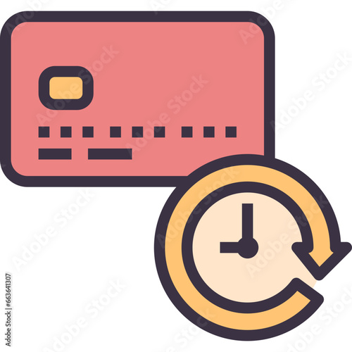 pay outline style icon