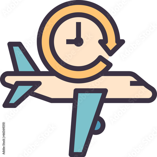 travel outline style icon