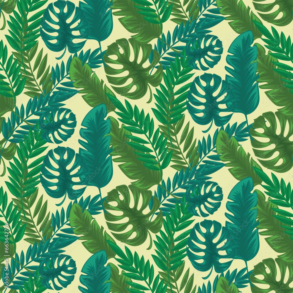 Fototapeta premium Poppy flowers abstract shapes vector seamless pattern. Matisse minimal style. Floral botanical contemporary background. Floral pattern. Seamless background