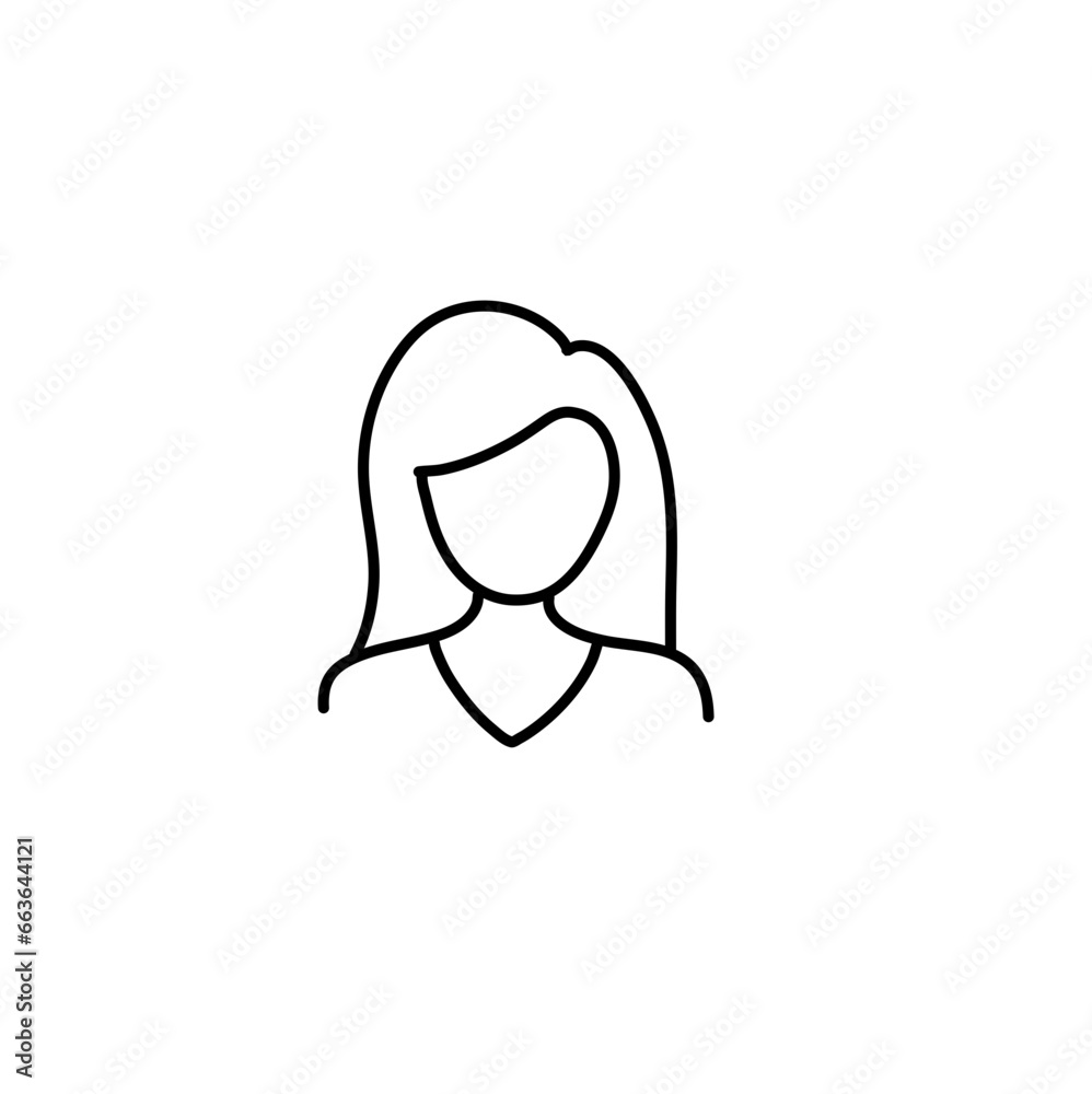 profile picture icons in line style profile picture icons in line style
