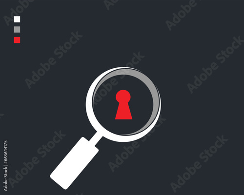 Security search icon design for your business vector image