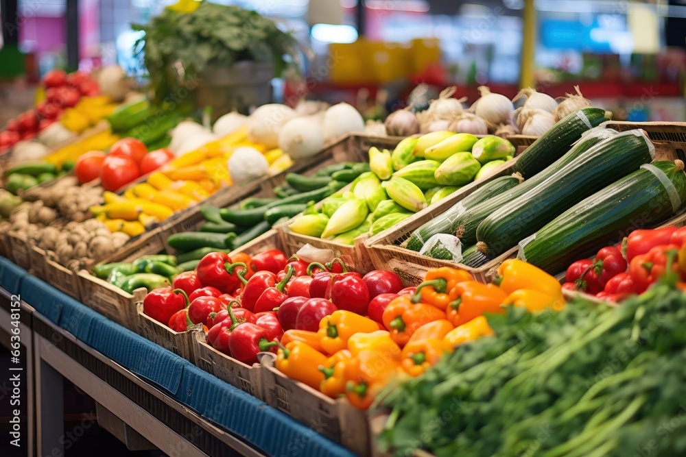 Fruits and Vegetables at City Market.