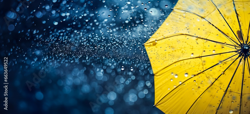 umbrella with raining concepts.protection and risk concepts