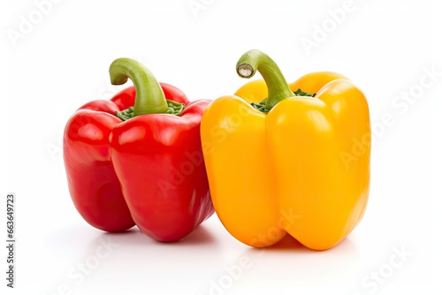 red and yellow peppers