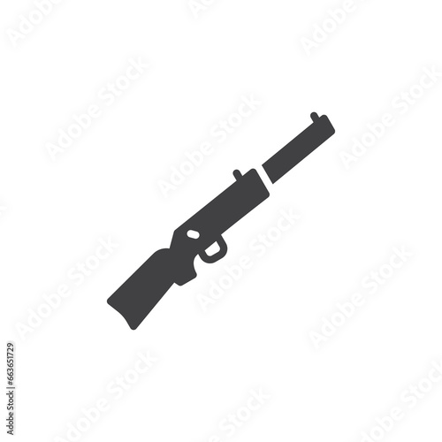 Winchester rifle vector icon
