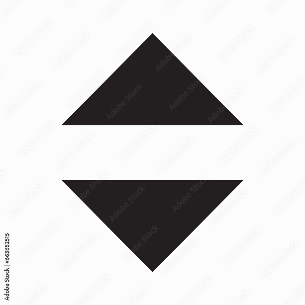 Up and down arrows icon. Up and down arrows icon.