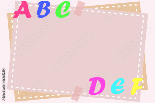 Beautiful vector background for paper notes postcards, holidays, posters, banners, packaging, creative materials