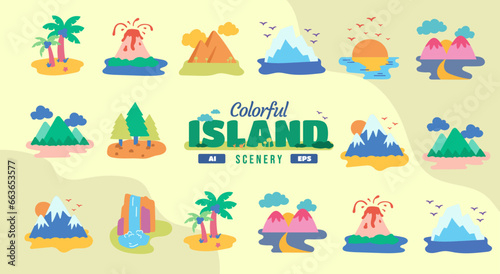Colorful Island Scenery