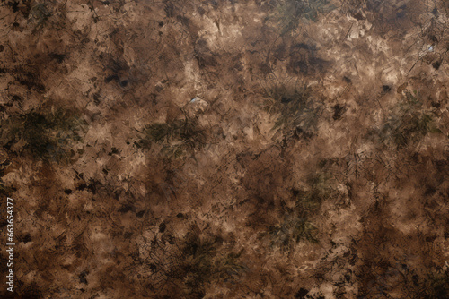 Dirt camo texture of surface material in brown and black, grunge