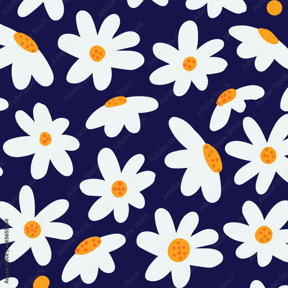 Set of simple floral seamless patterns. All over print. Botanical collage in modern flat liberty style, Floral Silhouettes. Meadow plants, leaves, leaf and small daisy flowers collection. Set of simple floral seamless patterns. All over print. Botanical collage in modern flat liberty style, Floral Silhouettes. Meadow plants, leaves, leaf and small daisy flowers collection.