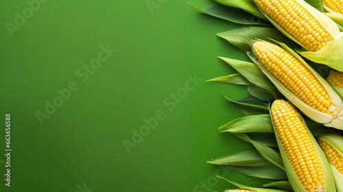AI art frame made of corn トウモロコシで作ったフレーム