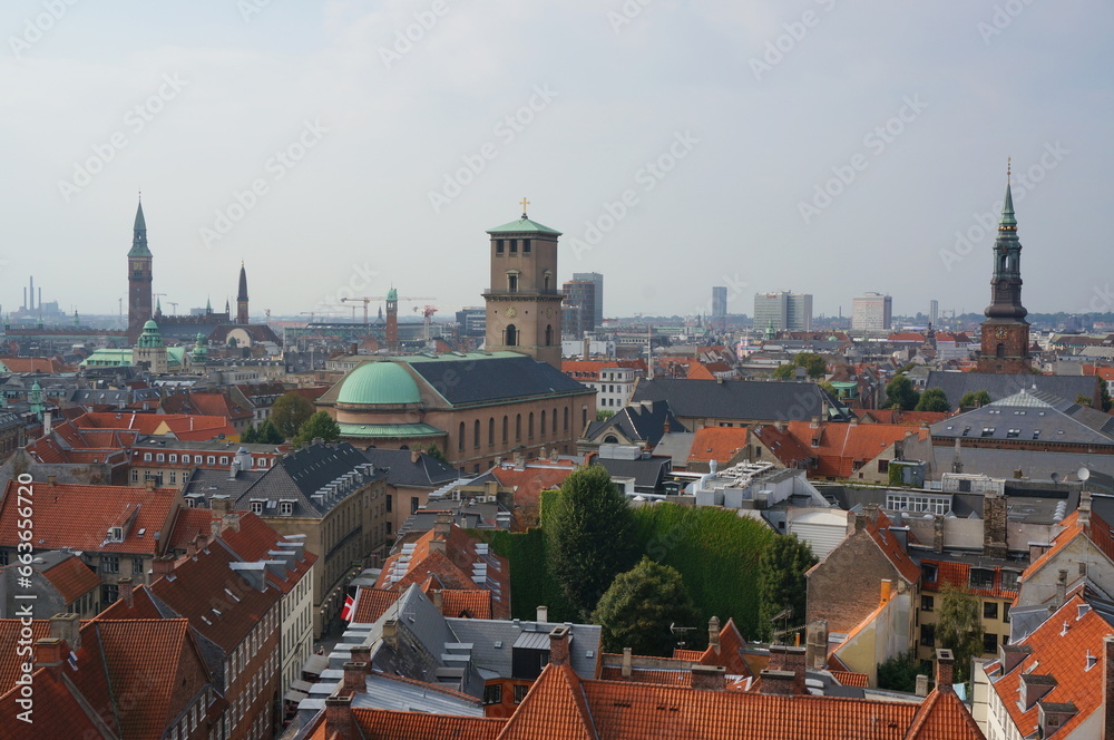 ラウンドタワーから眺めるコペンハーゲンの街並み
