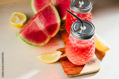 Watermelon lemonade.