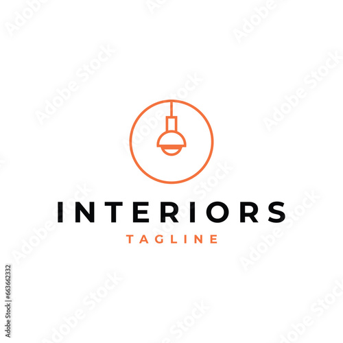 Interior logo vector icon design template